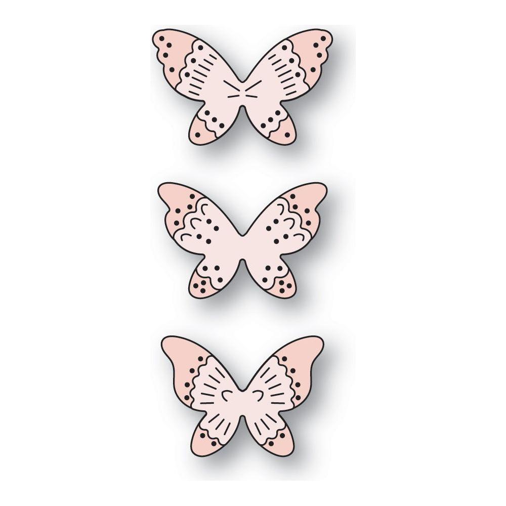 Poppy Stamps Nordic Butterfly Trio Dies 2624