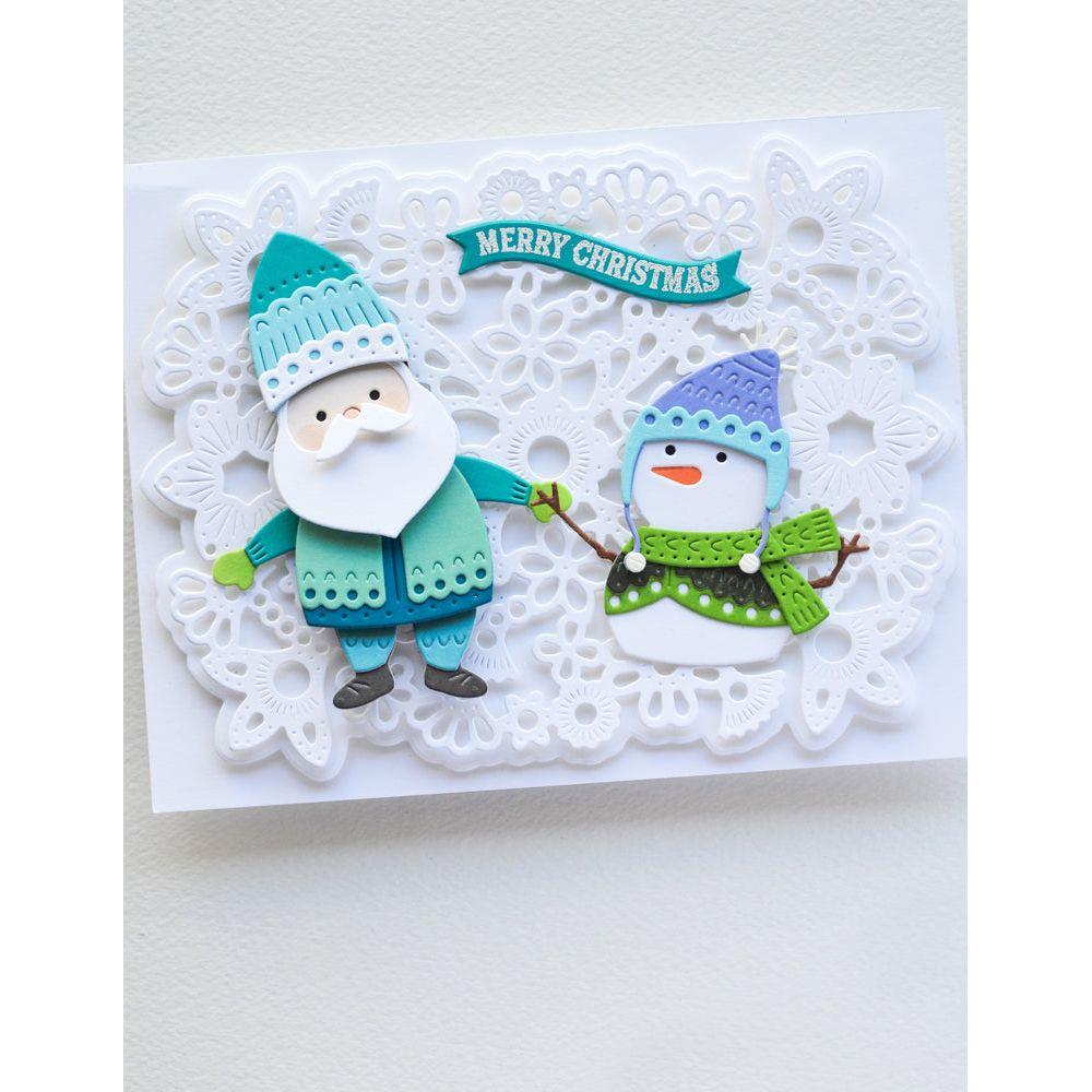 Poppy Stamps Nordic Forest Gnome Dies 2642 snowman