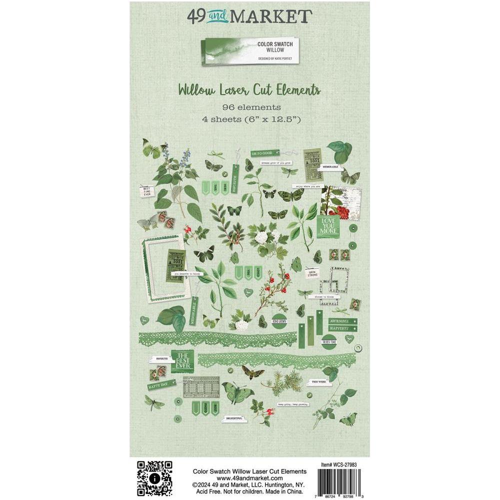 49 and Market Color Swatch Willlow Laser Cut Elements wcs-27983