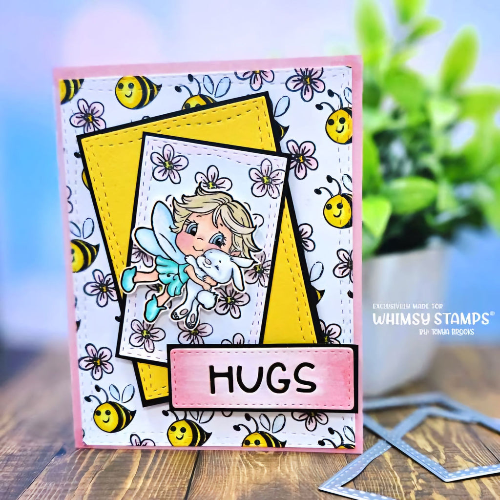 Whimsy Stamps Fairy Wishes Clear Stamps c1229a hugs