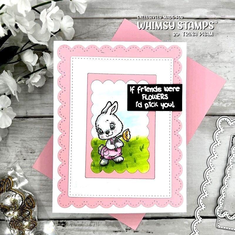 Whimsy Stamps Bunnies in the Garden No Fuss Masks wsnfm34 friends