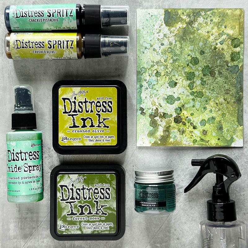 Tim Holtz Distress Ink Pad Crushed Olive Ranger TIM27126 Halloween Projects | color-code:ALT7