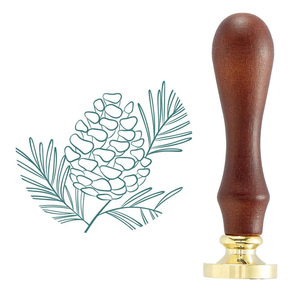 ws-091 Spellbinders Pine Cone Spray Wax Seal Stamp