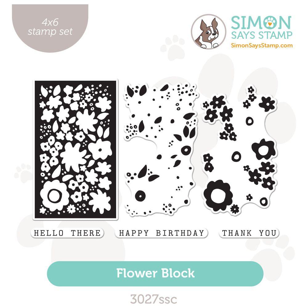 Simon Says Clear Stamps Flower Block 3027ssc Be Bold