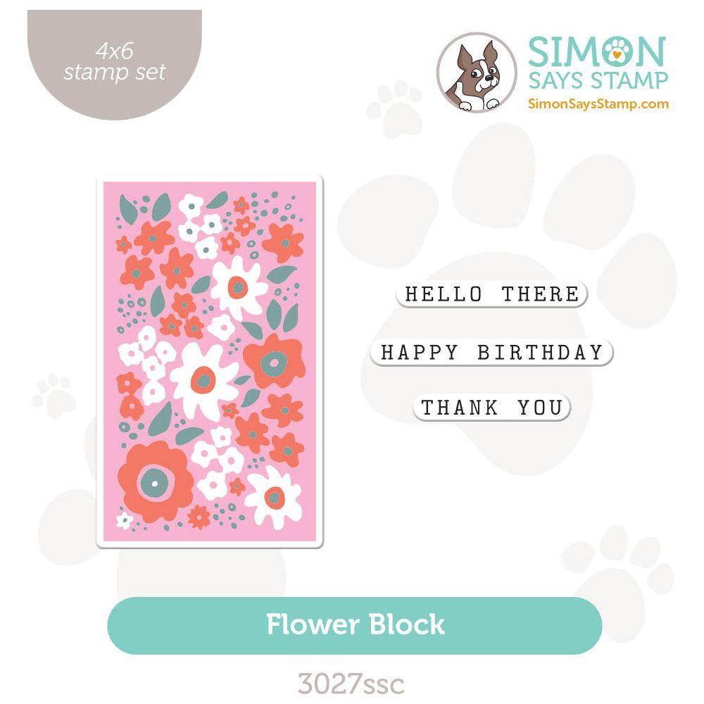 Simon Says Clear Stamps Flower Block 3027ssc Be Bold