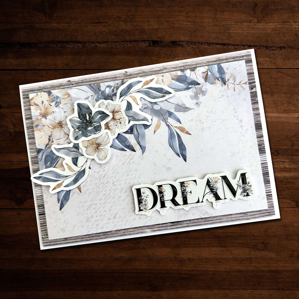 Paper Rose Morning Memories Embossed Die Cuts 30348 dream card