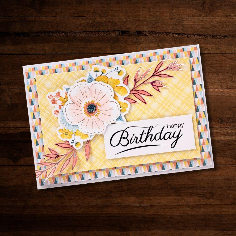 Paper Rose Maya's Garden Die Cuts 30594 birthday