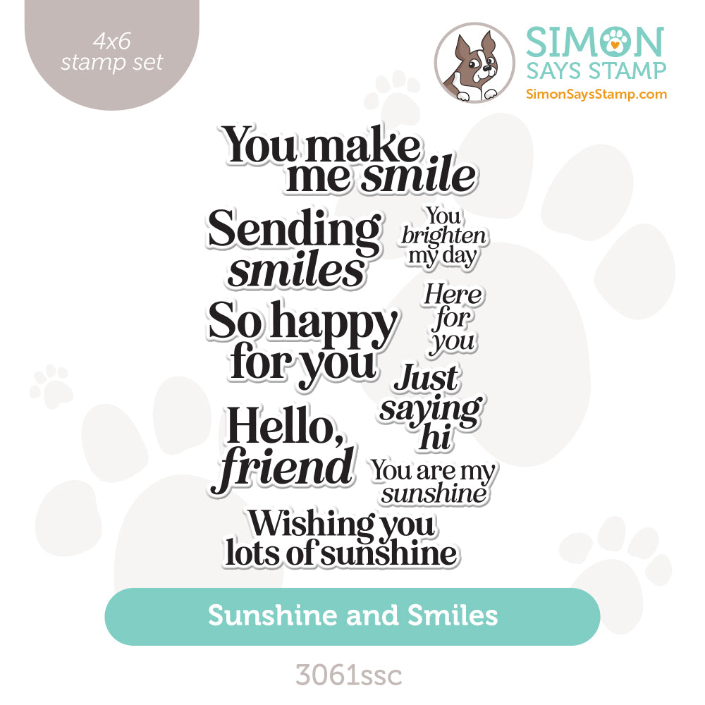 Simon Says Clear Stamps Sunshine and Smiles 3061ssc Sunny Vibes