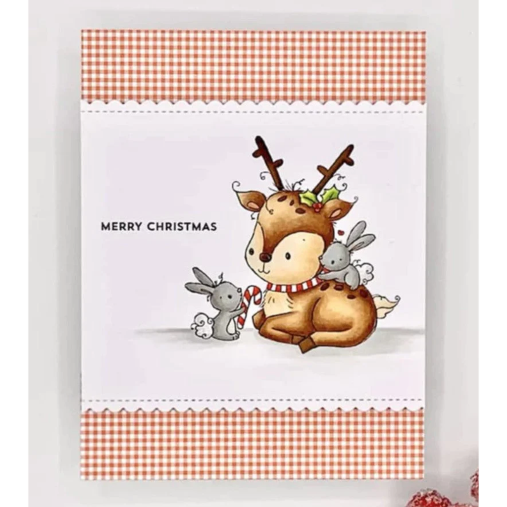 Paper Rose Sweet Reindeer Clear Stamp 30693 merry christmas