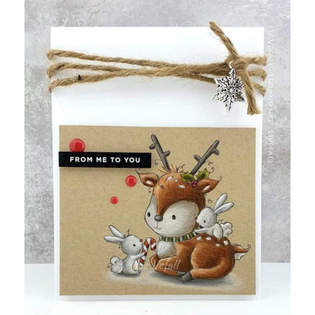 Paper Rose Sweet Reindeer Clear Stamp 30693 from me to you