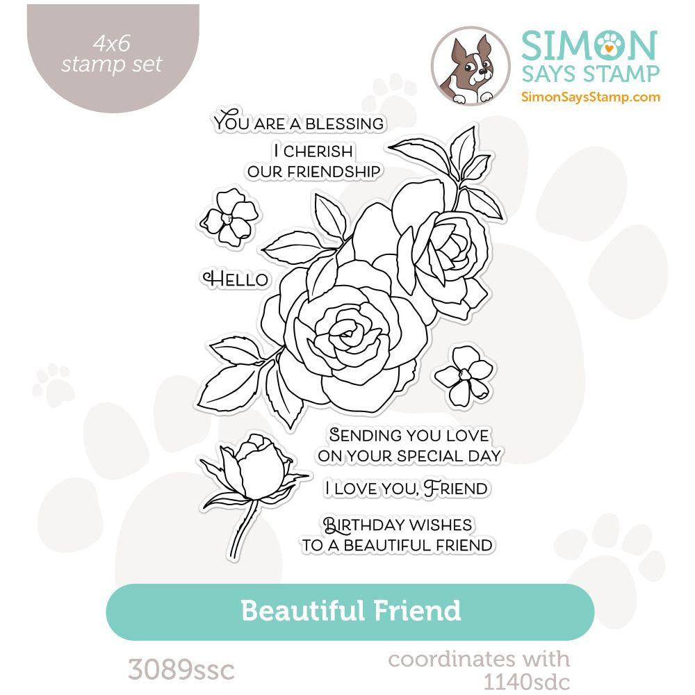 Simon Says Clear Stamps Beautiful Friend 3089ssc