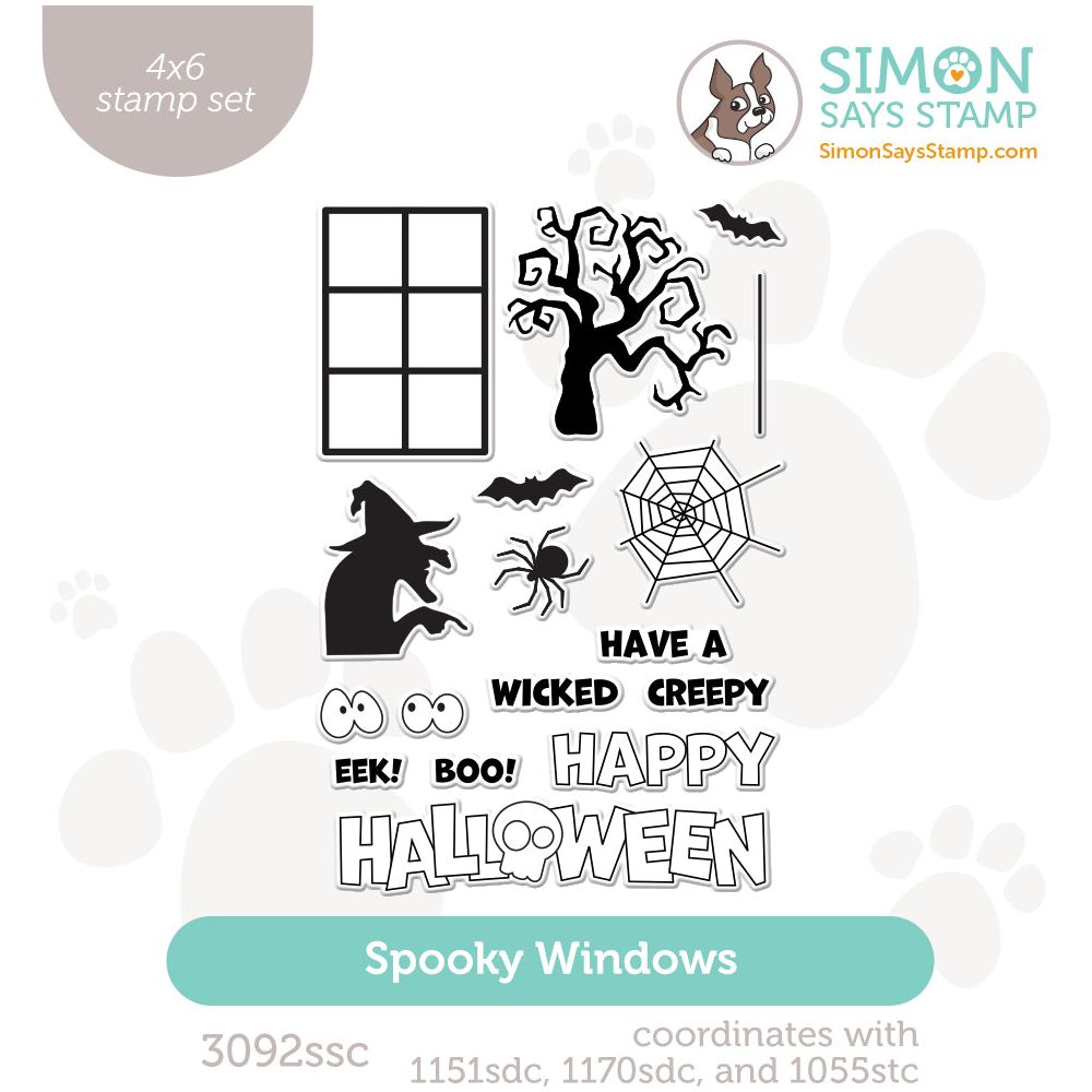 Simon Says Clear Stamps Spooky Windows 3092ssc Stamptember