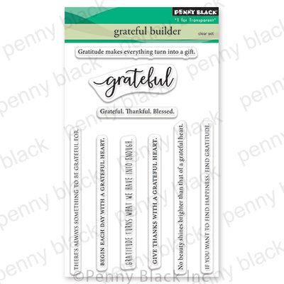 Penny Black Clear Stamps Grateful Builder 31-009