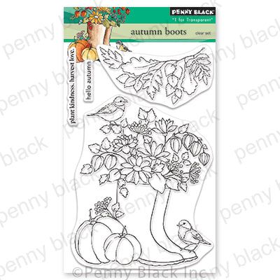 Penny Black Clear Stamps Autumn Boots 31-013