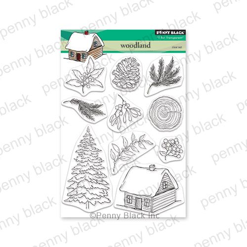 Pine Branches, Layered Clear Stamp Set