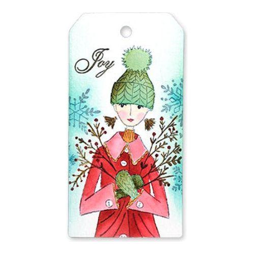 Penny Black Clear Stamps Snow Bouquet 31-020 tag