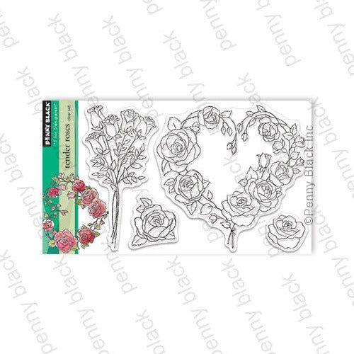 Penny Black Clear Stamps Tender Roses 31-023