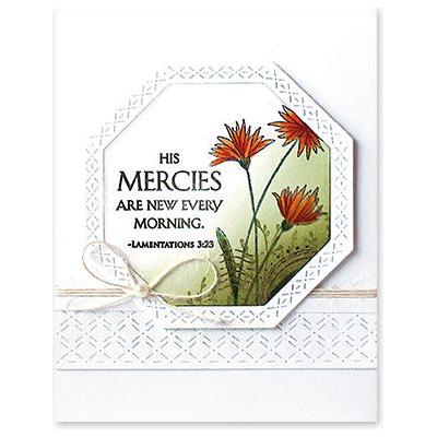 Penny Black Clear Stamps Nature's Jewels 31-048 orange flowers