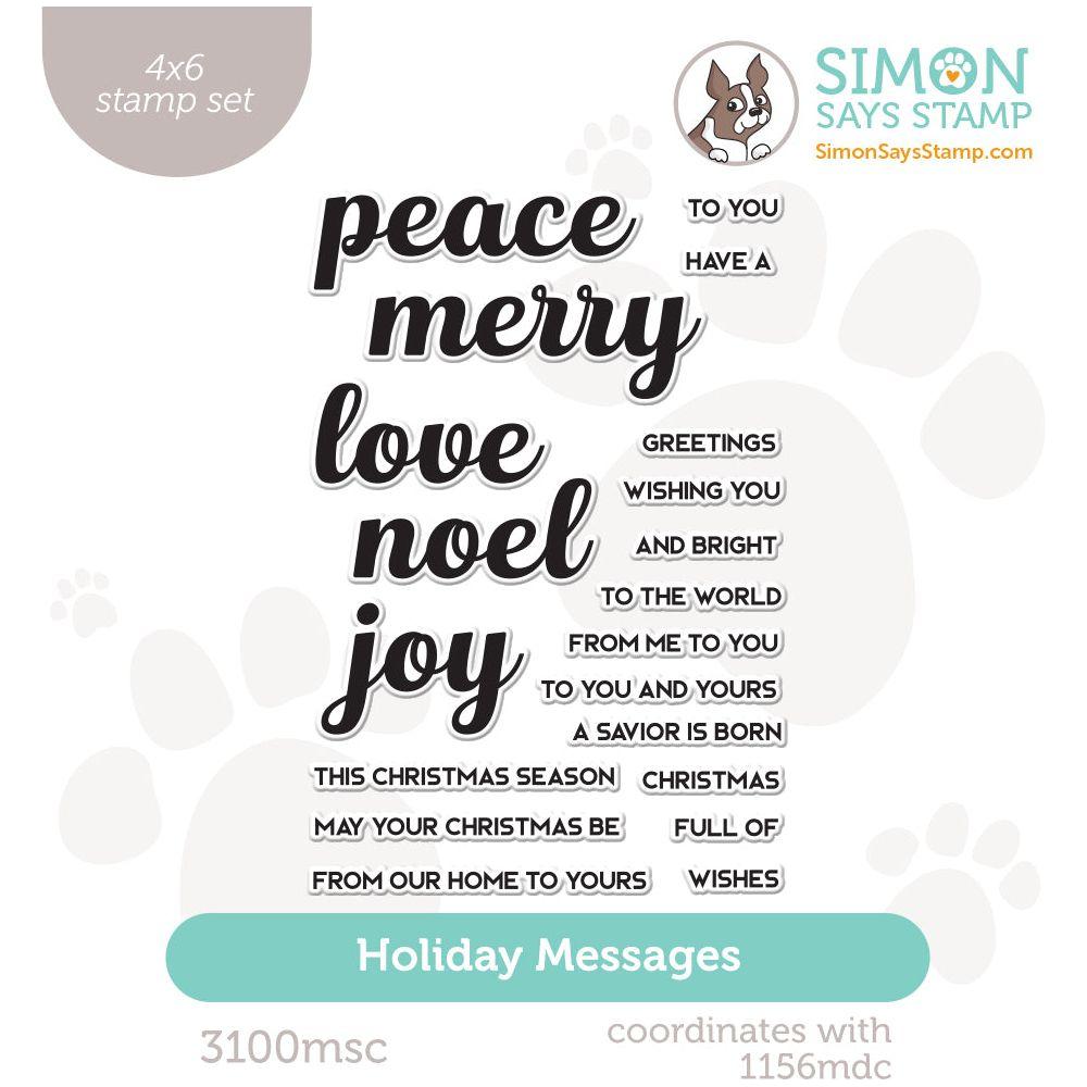 Simon Says Clear Stamps Holiday Messages 3100msc Sweet Wishes