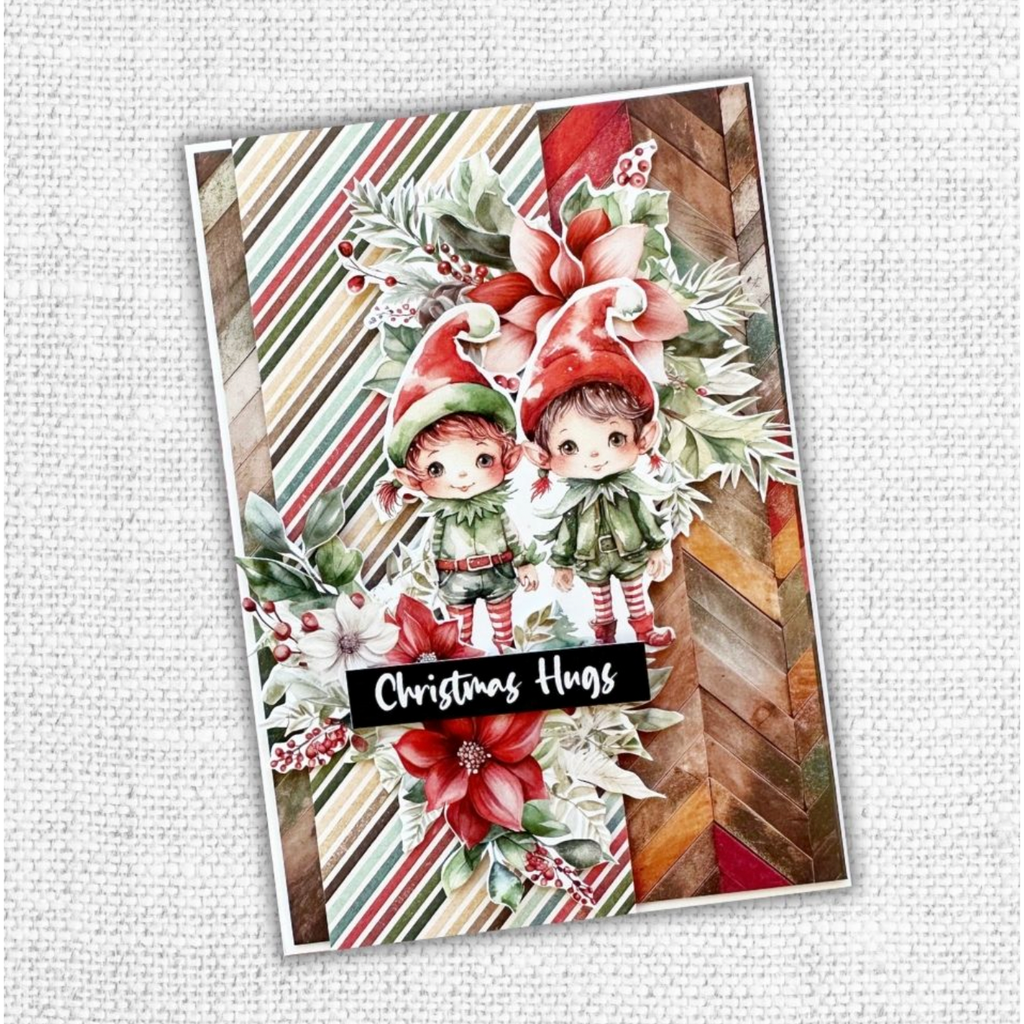 Paper Rose Christmas Gnomes And Elves Cut Aparts 31085 christmas hugs