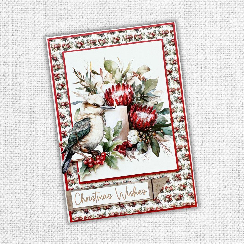 Paper Rose Christmas Holiday Embossed Die Cuts 31199 wishes