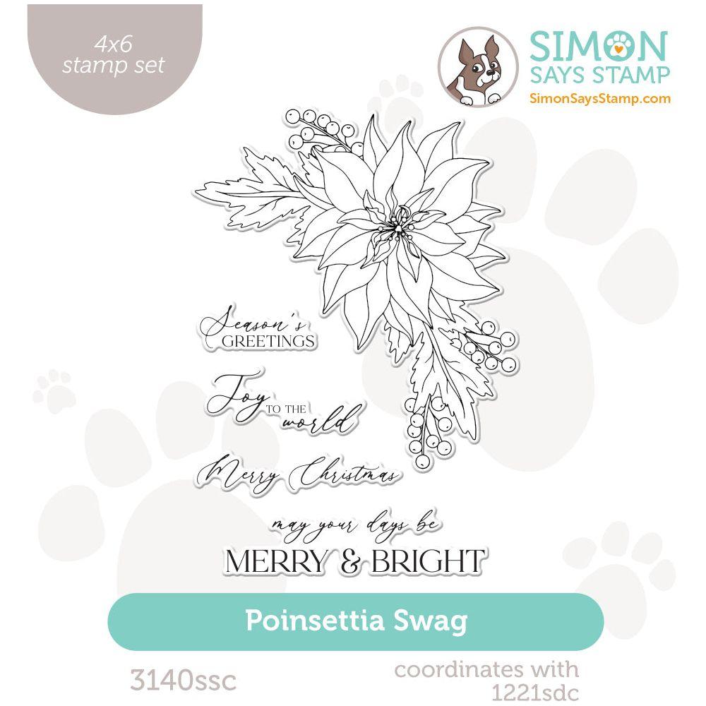 Simon Says Stamp Poinsettia Swag Stamp Set