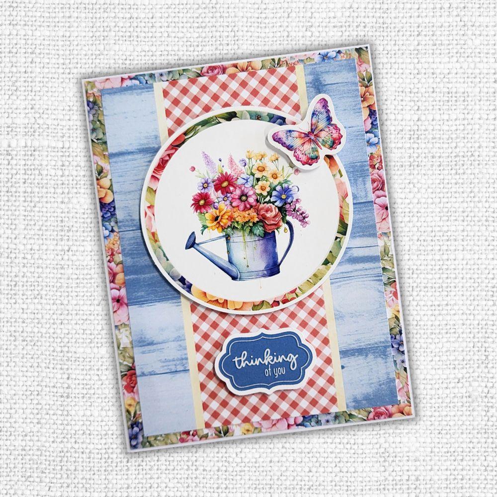 Paper Rose Rainbow Garden 1.0 Die Cuts & Sentiments 31686 thinking of you