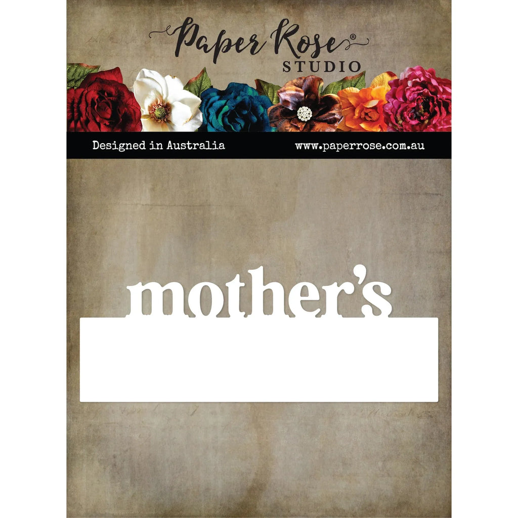 Paper Rose Mother’s Border Word Die 31956