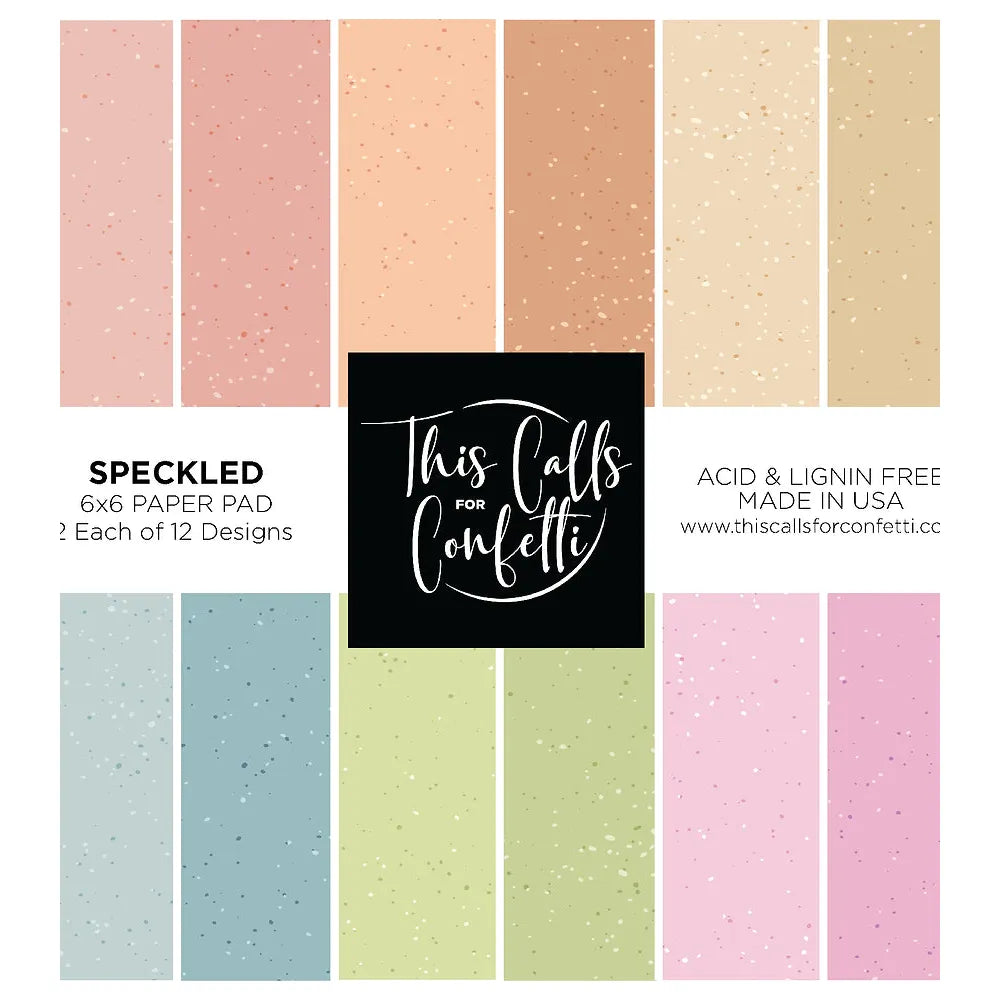 This Calls For Confetti Speckled 6x6 Paper Pack