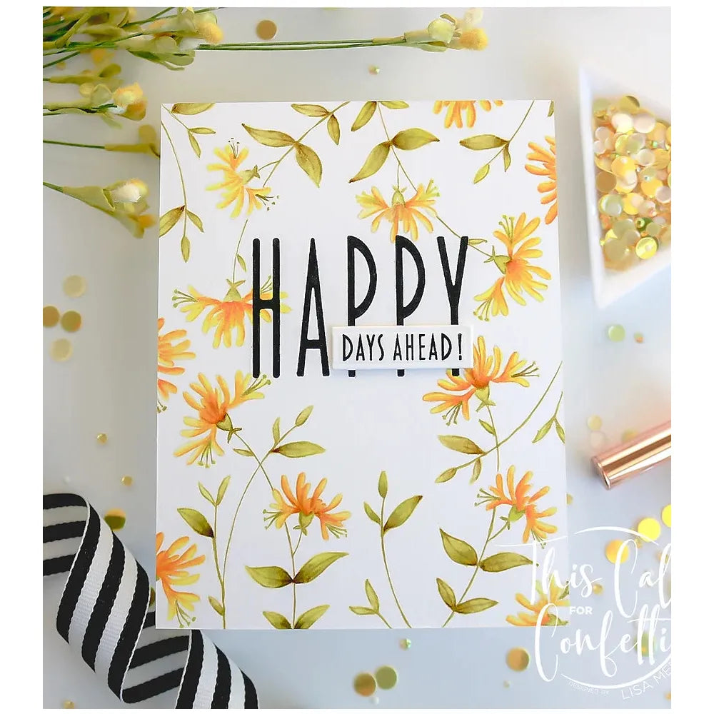 This Calls For Confetti Happy Sentiments Clear Stamps happy days ahead