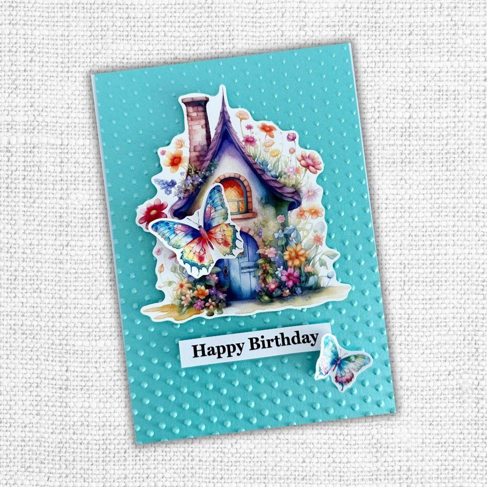 Paper Rose Simple Dots 3D Embossing Folder 32160 happy birthday