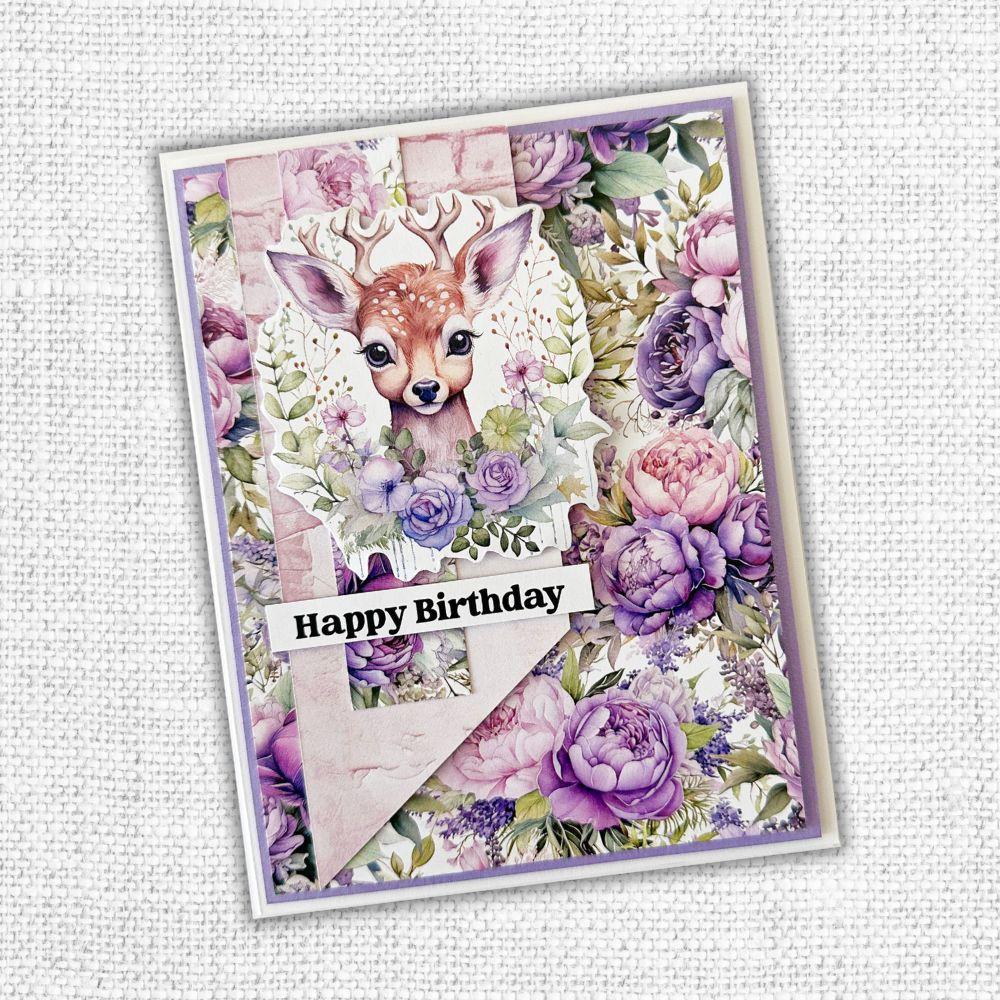 Paper Rose Lavender & Roses 6x6 Paper 32184 happy birthday