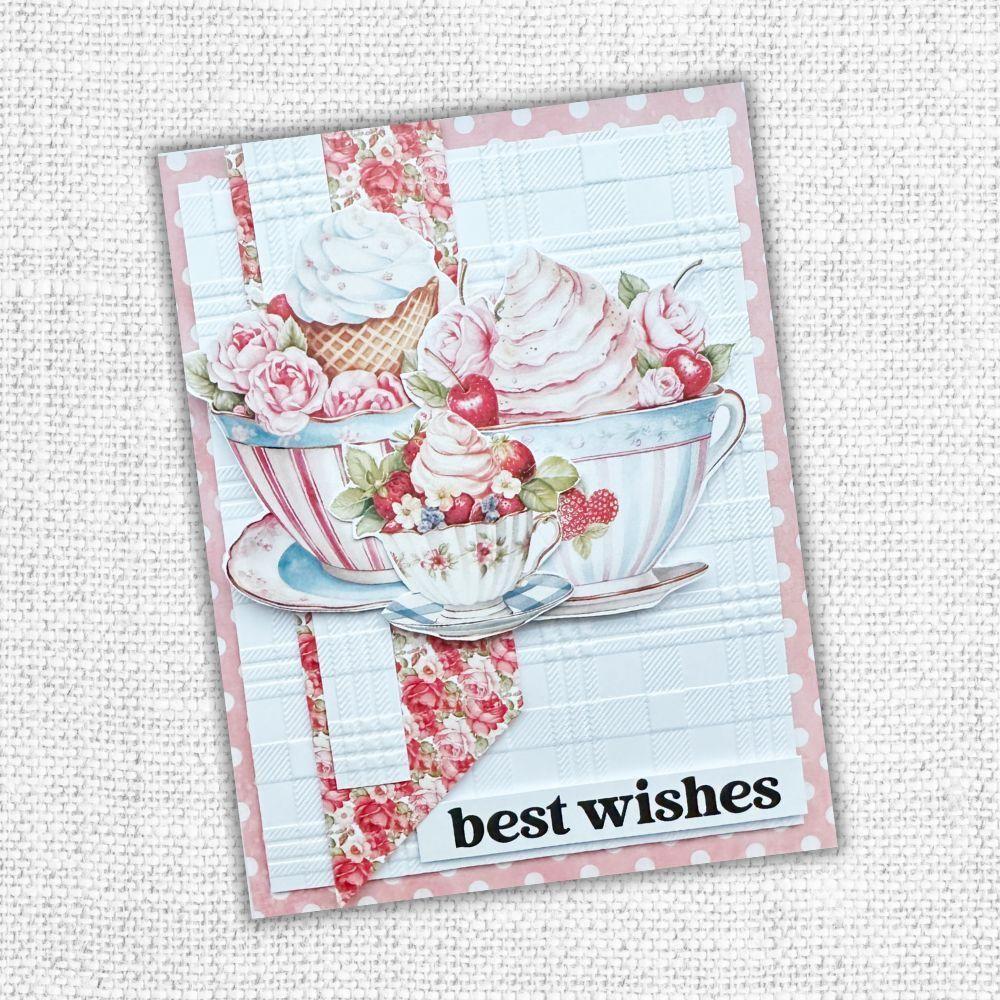 Paper Rose Winter Plaid 3d Embossing Folder 32289 best wishes