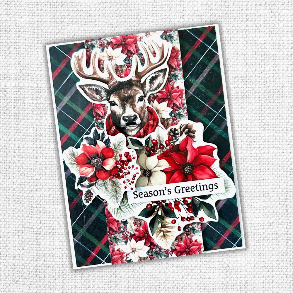 Paper Rose Jolly Holidays 1.0 Embossed Die Cuts 32385 season's greetings