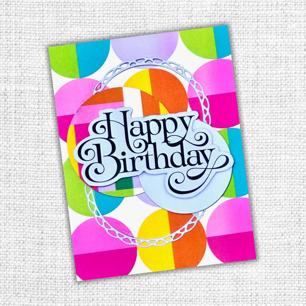 Paper Rose Retro Foil 6x6 Paper 32529 happy birthday