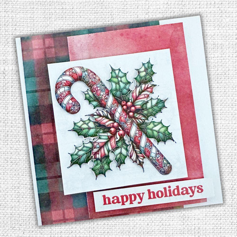 Christmas Cheer Embossed Die Cuts 32532 happy holidays