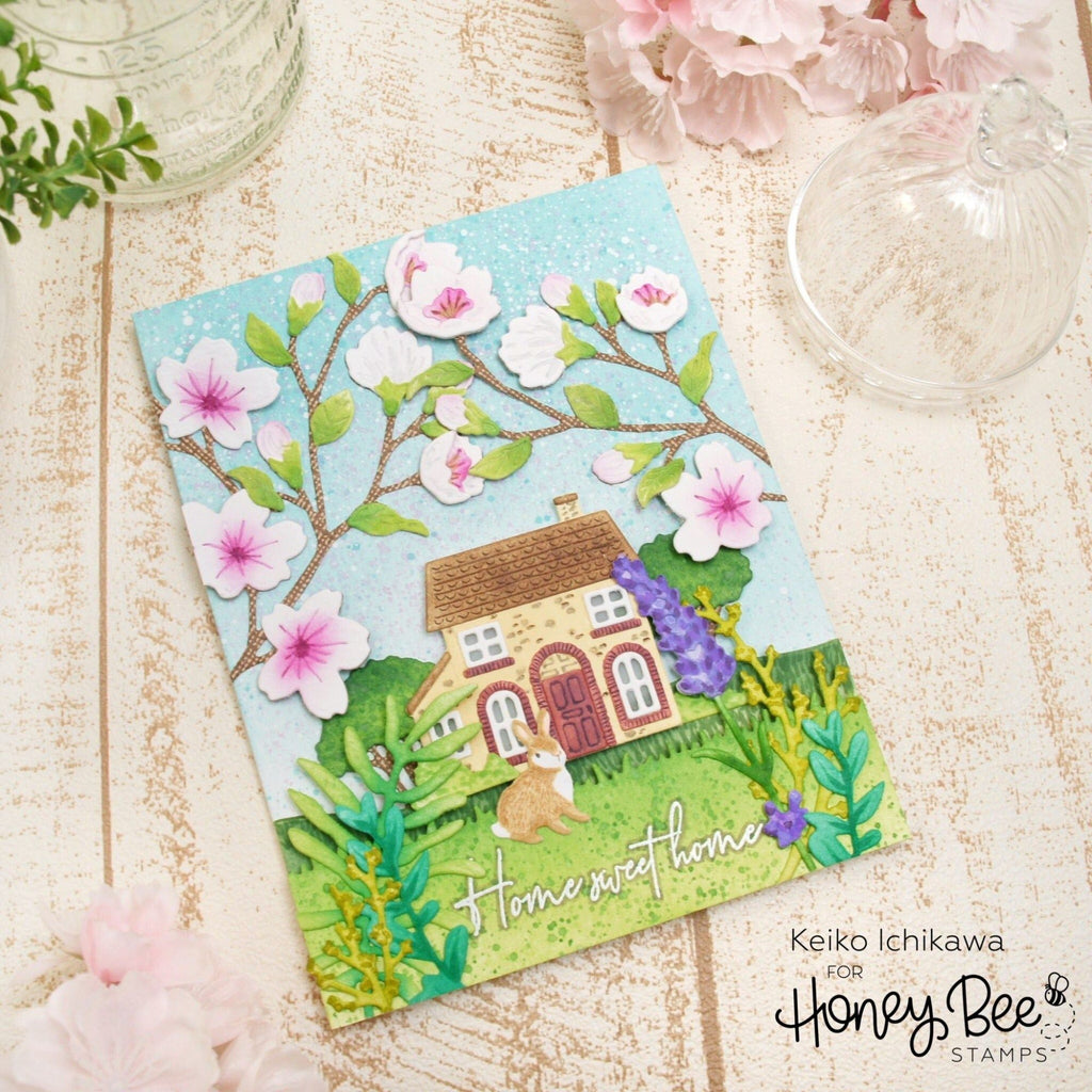 Honey Bee Farmer's Market Cart Dies hbds-farmc Home Sweet Home Card | color-code:ALT01