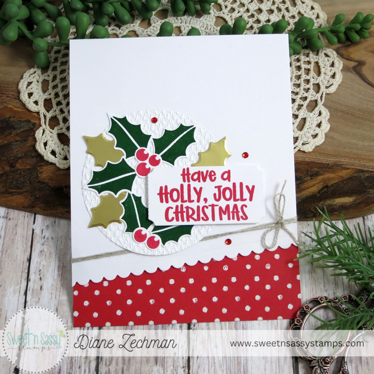 Sweet 'N Sassy Holly Jolly Clear Stamps sns-23-031