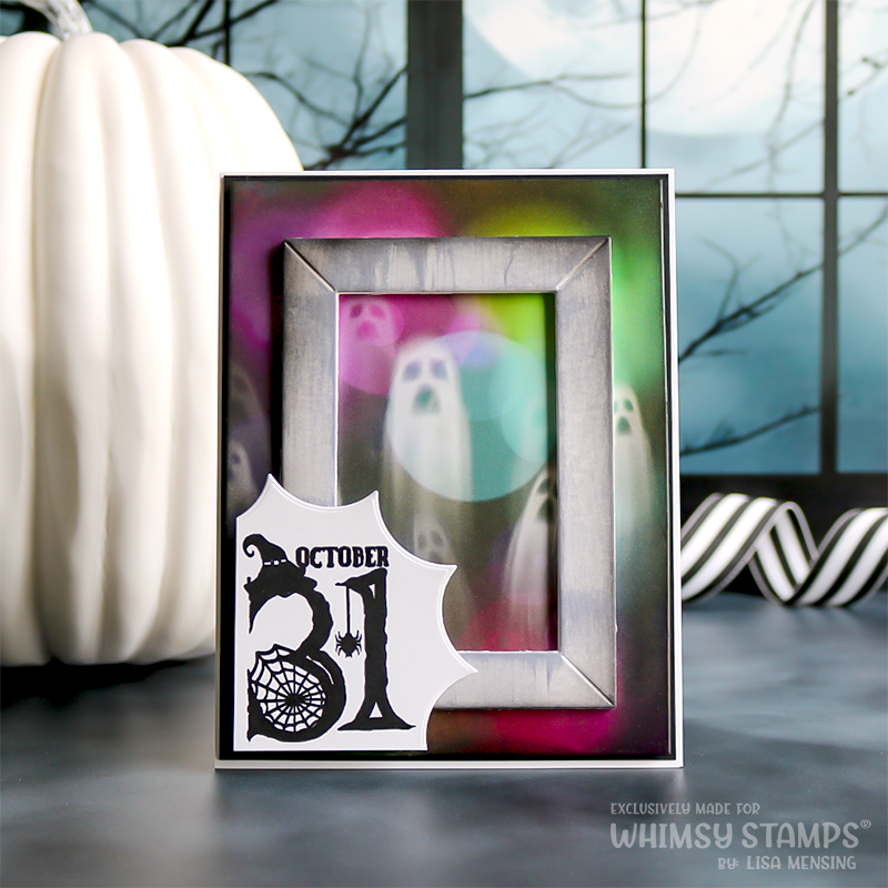 Whimsy Stamps October 31st Clear Stamps cwsd457 ghost