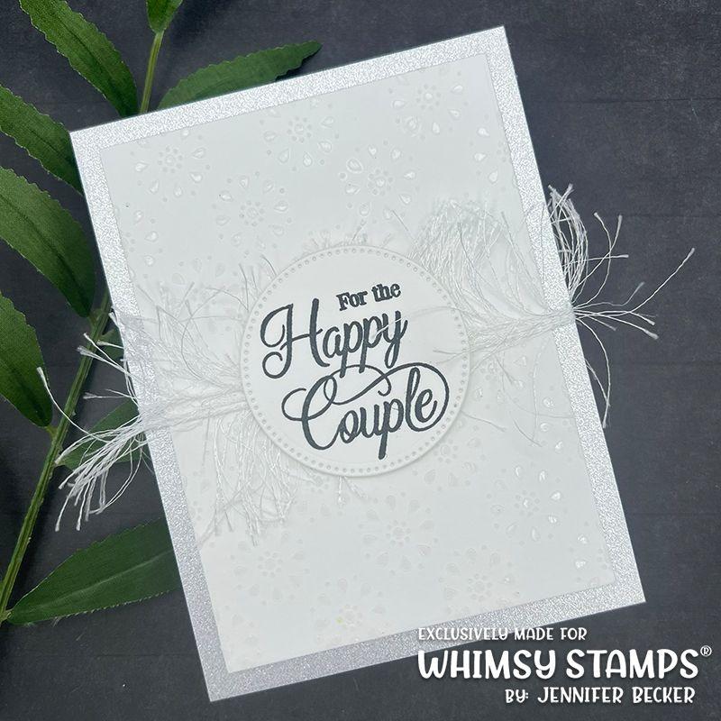 Whimsy Stamps Special Day Clear Stamps CWSD450 Happy Couple