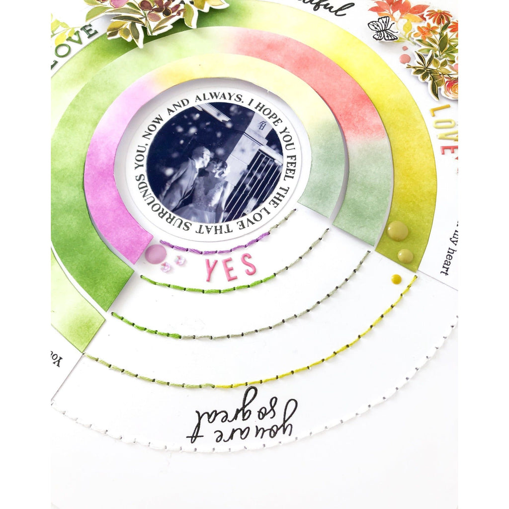 PinkFresh Studio Weeping Willow Dye Ink Pad Cube Pack pfdic15 Color Wheel Layout | color-code:ALT03