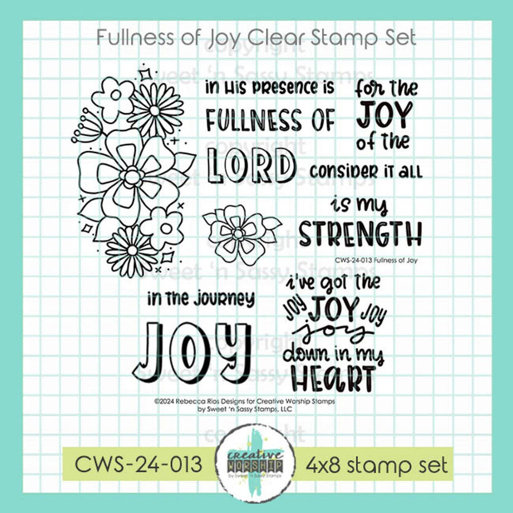 Sweet 'N Sassy Fullness Of Joy Clear Stamps cws-24-013