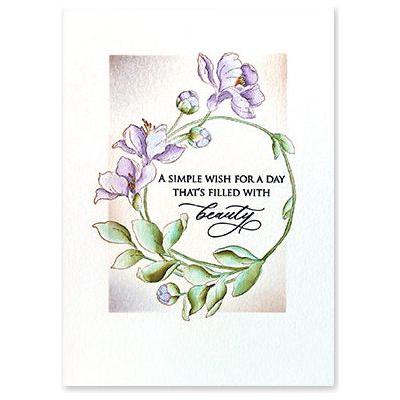 Penny Black Cling Stamp Meander 40-926 happy day