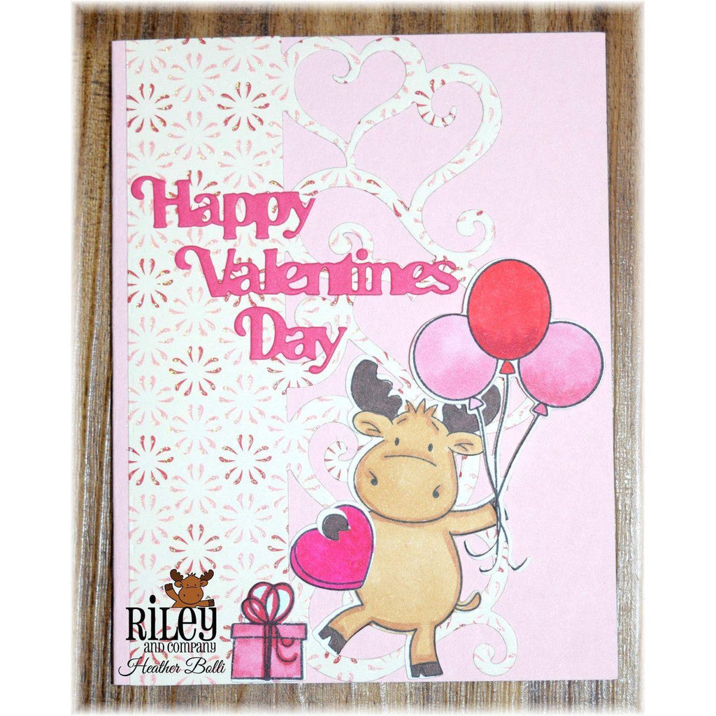 Riley And Company Cut Ups Overlay Hearts Dies rd594 balloons