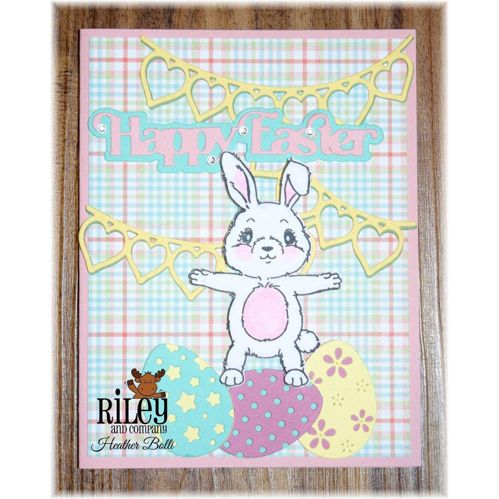 Riley And Company Cut Ups Overlay Easter Eggs Dies rd595 bunny