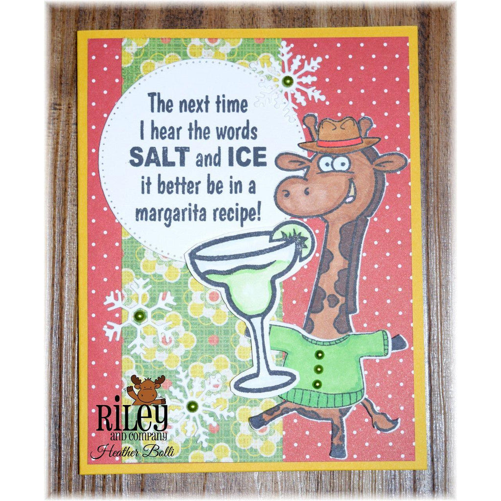 Riley and Company Funny Bones Salt and Ice Clear Stamp rwd-1206 drinks