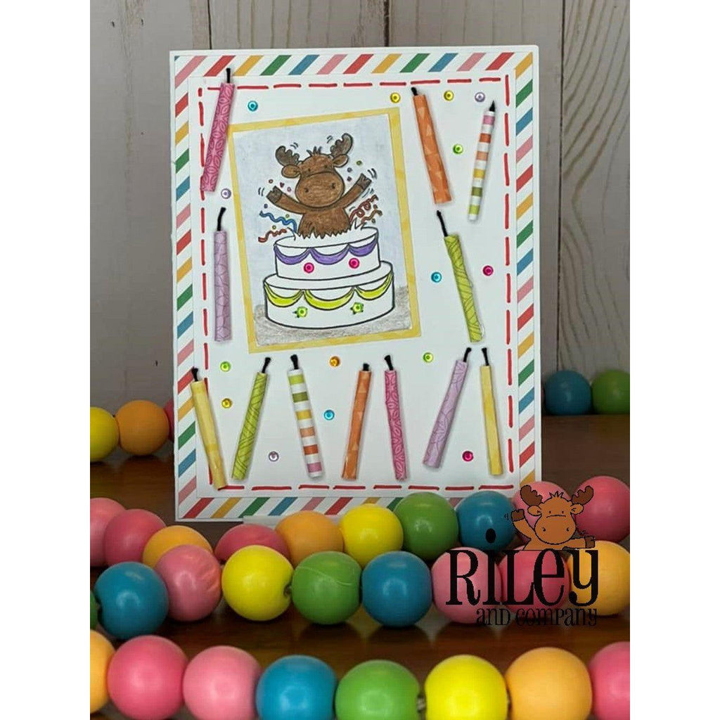 Riley and Company Funny Bones Candles Cost More Than Cake Clear Stamp rwd-1208 cake