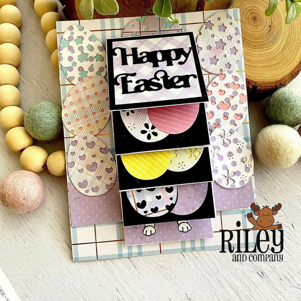 Riley And Company Cut Ups Easter Eggs Dies rd601 happy easter