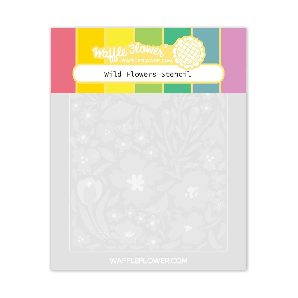 Waffle Flower Wild Flowers Stencil 421613