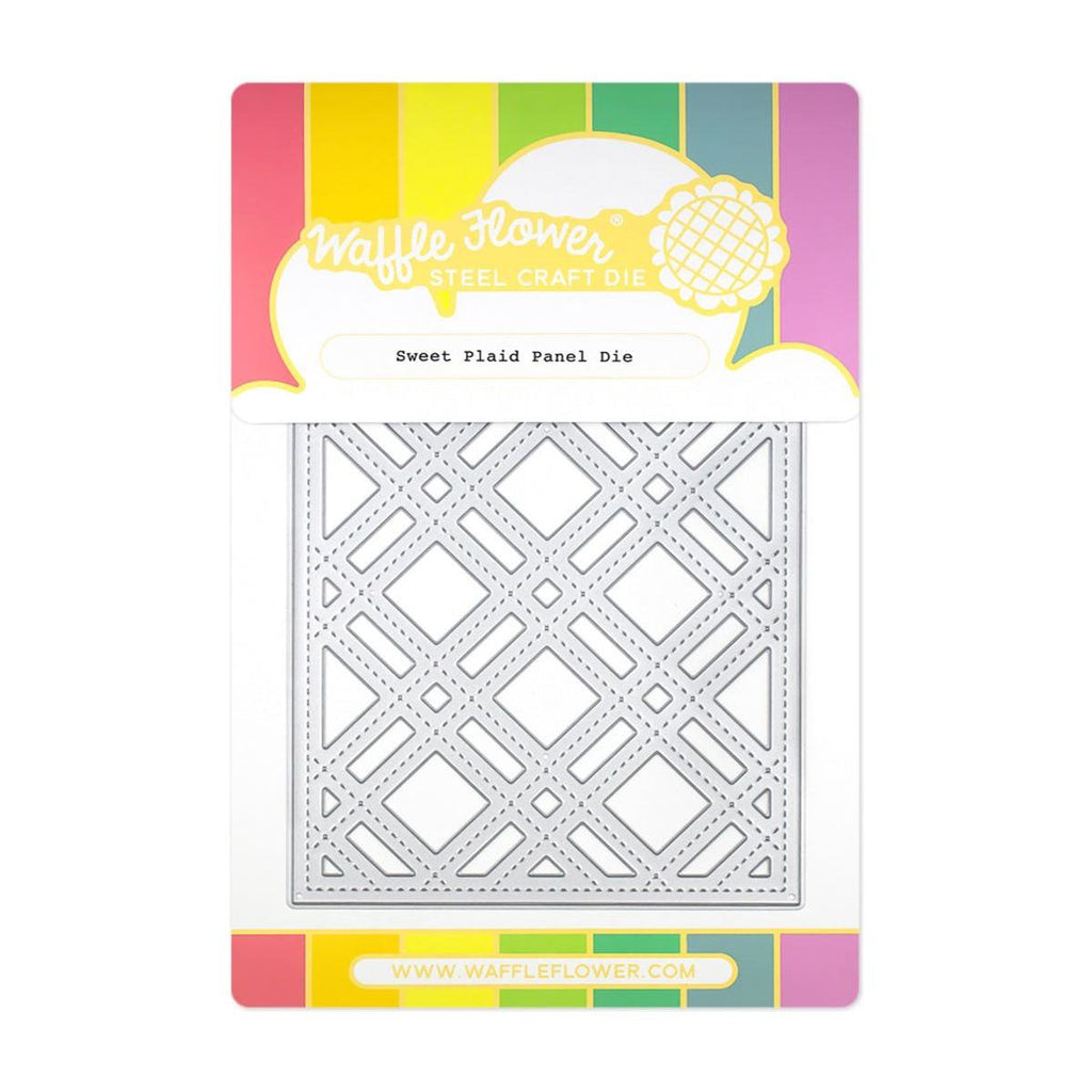 Waffle Flower Sweet Plaid Panel Die 421654